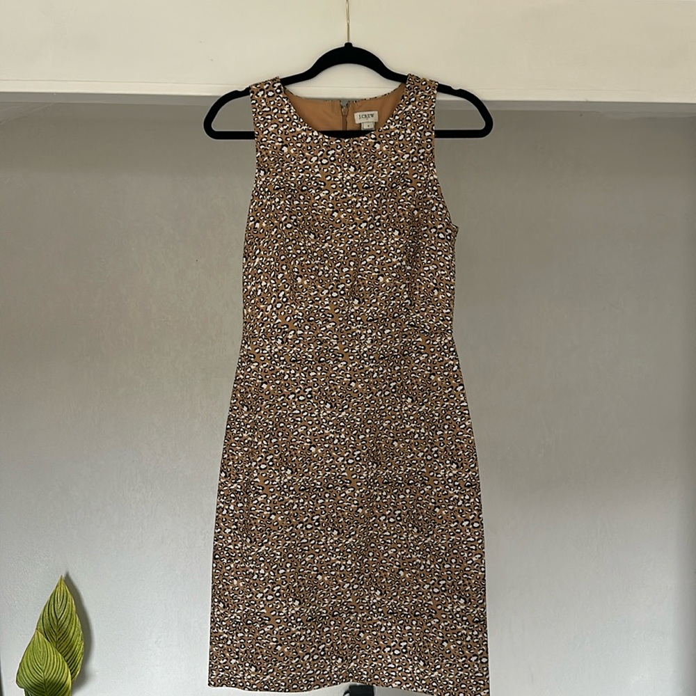 J. Crew leopard print dress